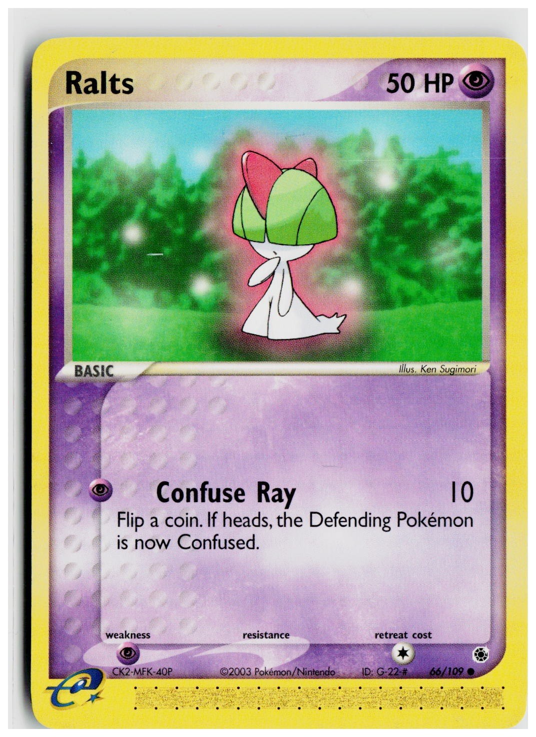2003 Pokemon EX Ruby and Sapphire #66 Ralts
