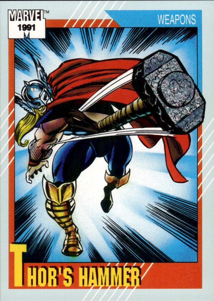 1991 Impel Marvel Universe II #128 Thor's Hammer