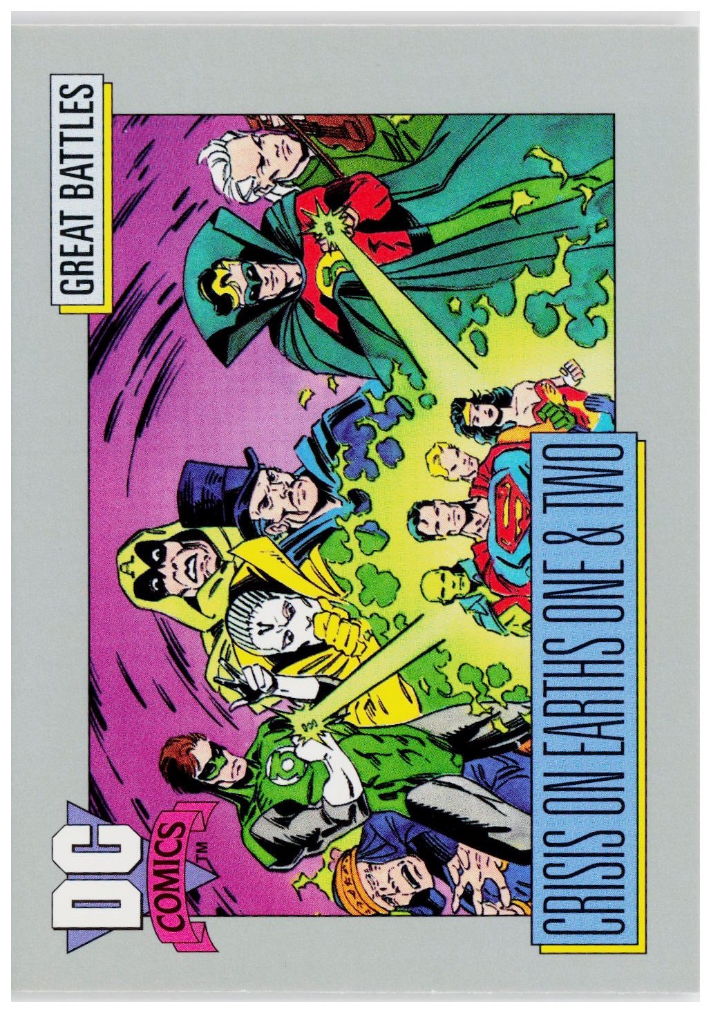 1992 Impel DC Cosmic #144 Crisis on Earths One & Two