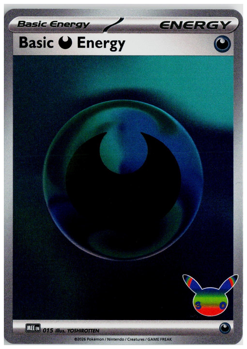 2026 Pokemon MEE: Mega Evolution Energies #015 Basic Darkness Energy