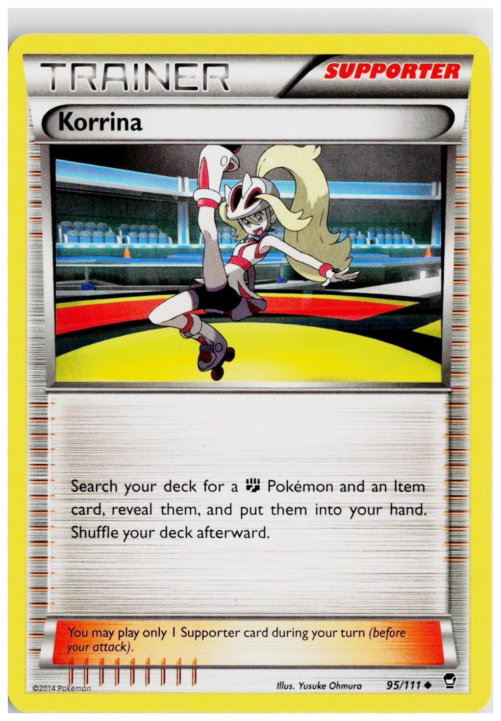 2014 Pokemon XY - Furious Fists #95 Korrina