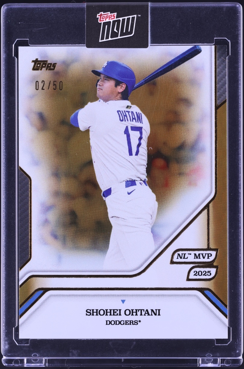 2025 Topps MLB MVP Collection Gold Foil Shohei Ohtani /50 #28