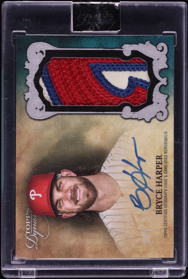 2021 Topps Dynasty Silver Bryce Harper PATCH AUTO /5 #DAP-BH5