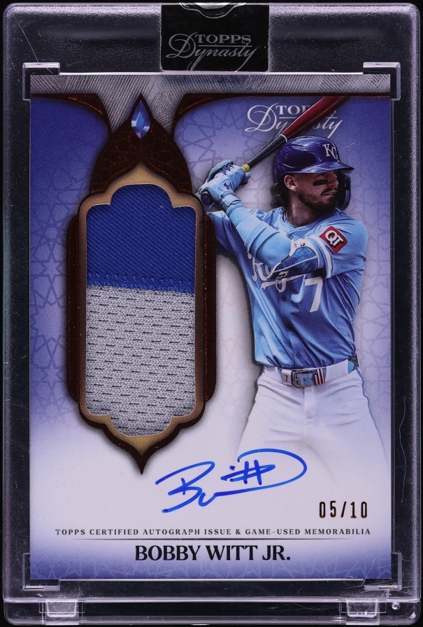 2025 Topps Dynasty Bobby Witt Jr. PATCH AUTO /10 #DAPB-BW1