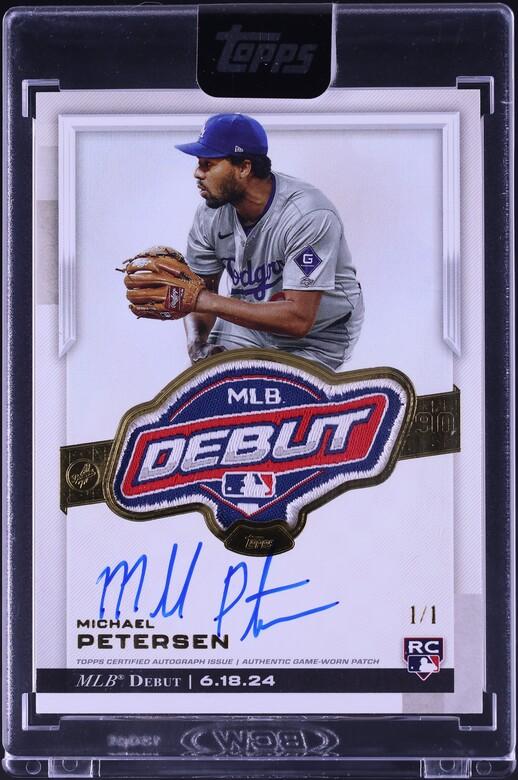 2025 Topps Chrome Update Michael Petersen ROOKIE MLB DEBUT PATCH AUTO 1/1 #RDPA-MP