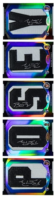 2010 Topps Finest Autograph Letter Patch Rookie Blue Refractor #162 Buster Posey Signed Rookie Cards
