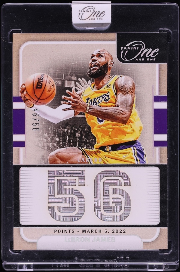 2024 Panini One And One Stats LeBron James /56 #25