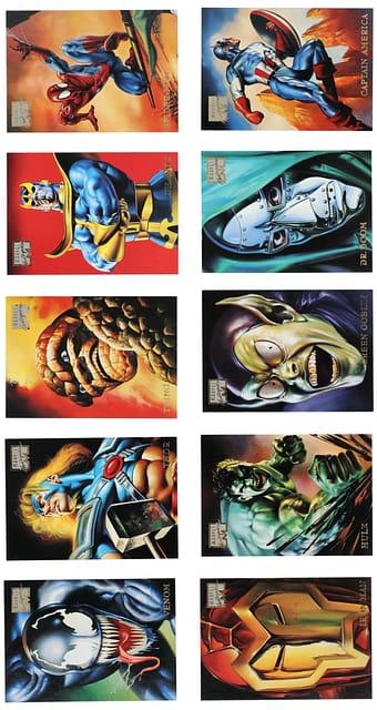 1996 Marvel Masterpieces Complete Set (100 Cards)