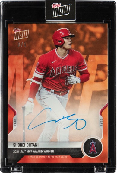 2021 Topps Now Shohei Ohtani (Offseason - A.L. MVP Orange)
#OS-40E - #'d 3/5!