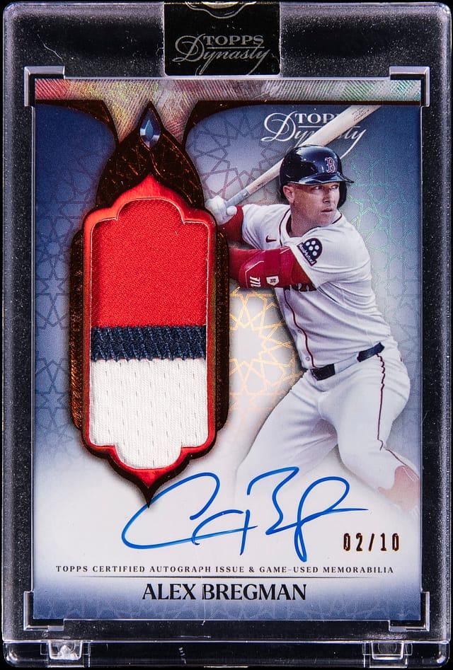 2025 Topps Dynasty Autograph Patch Design B #DAPB-ABR3 Alex Bregman Signed Game-Used Patch Card (#02