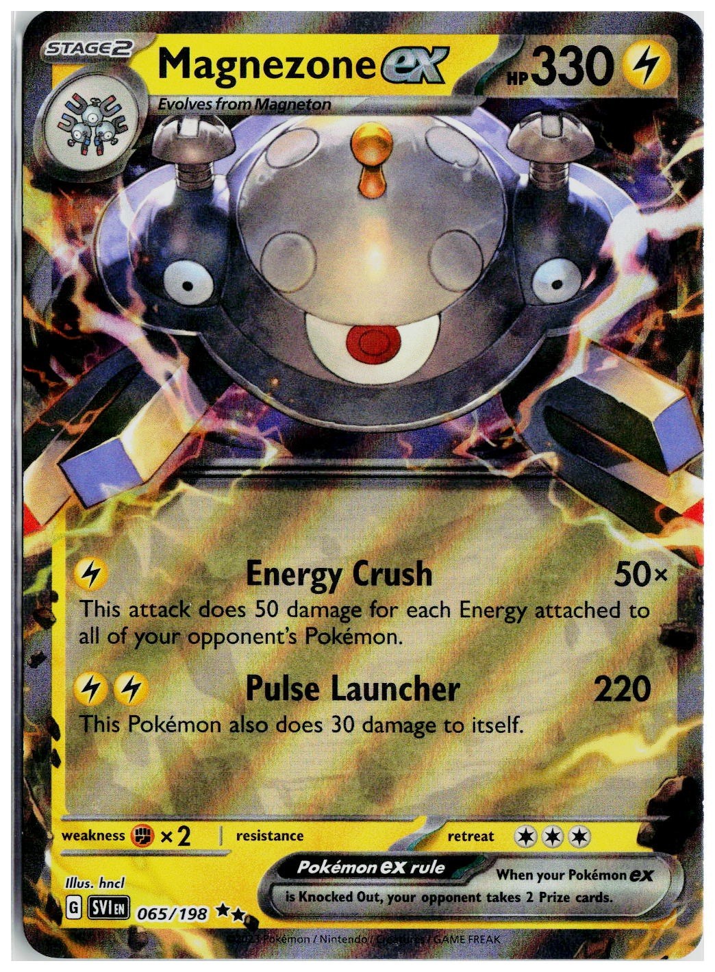 2023 Pokemon SV01: Scarlet & Violet Base Set #065 Magnezone ex