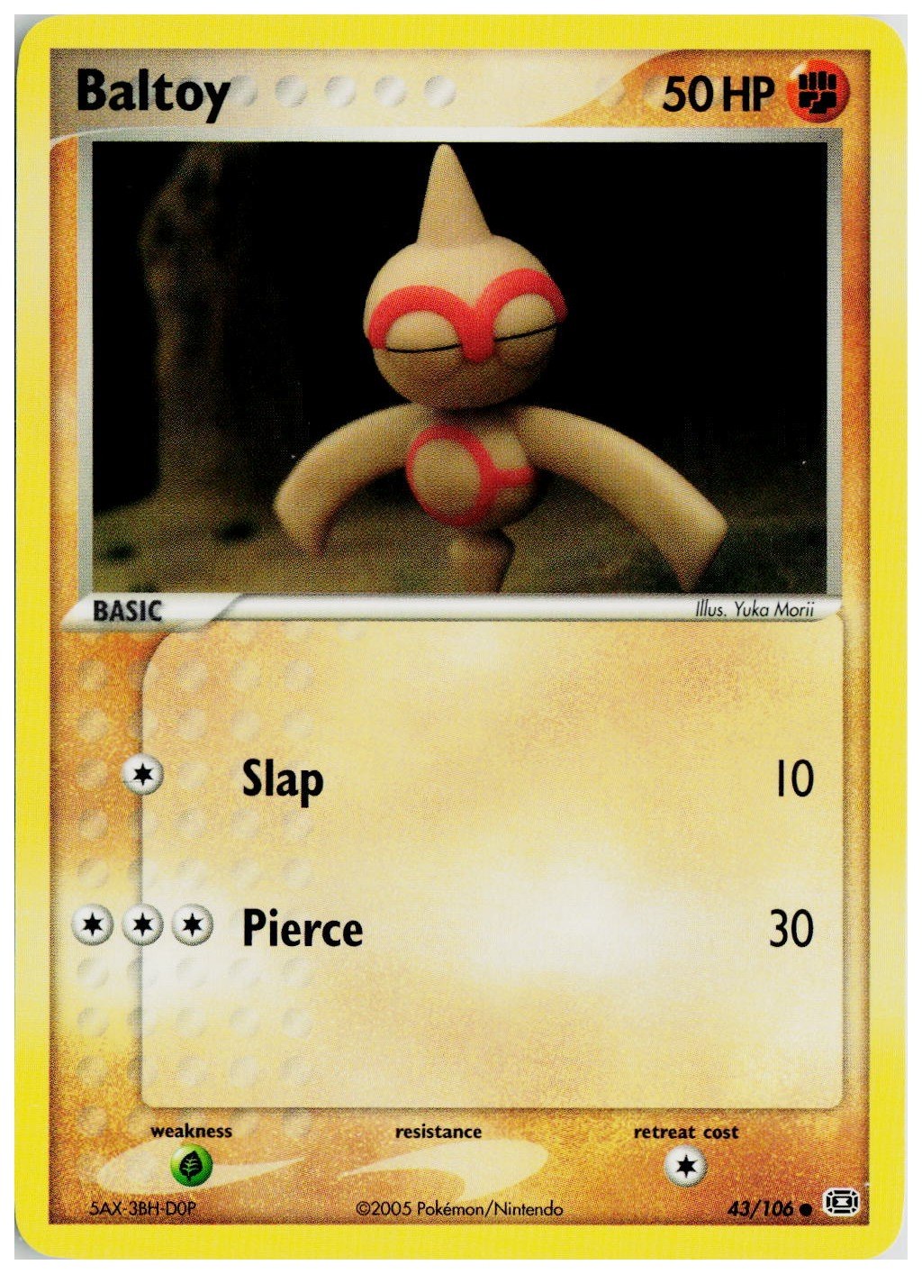 2015 Pokemon EX Emerald #43 Baltoy