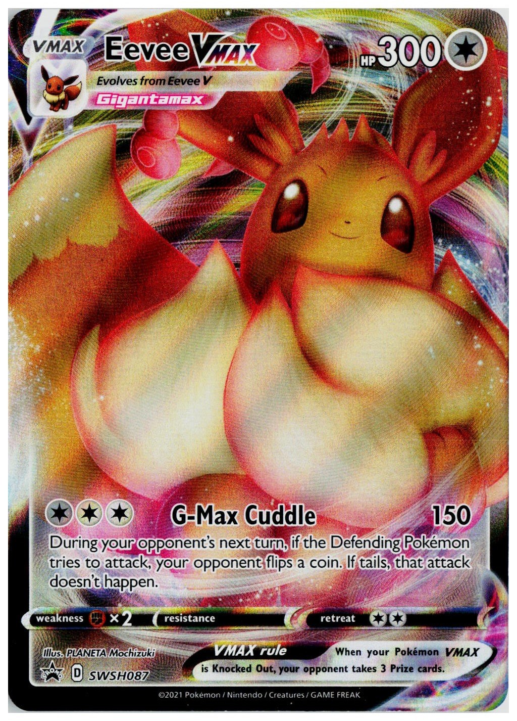 Pokemon 2019 SWSH: Sword & Shield Promo Cards #SWSH087 Eevee VMAX