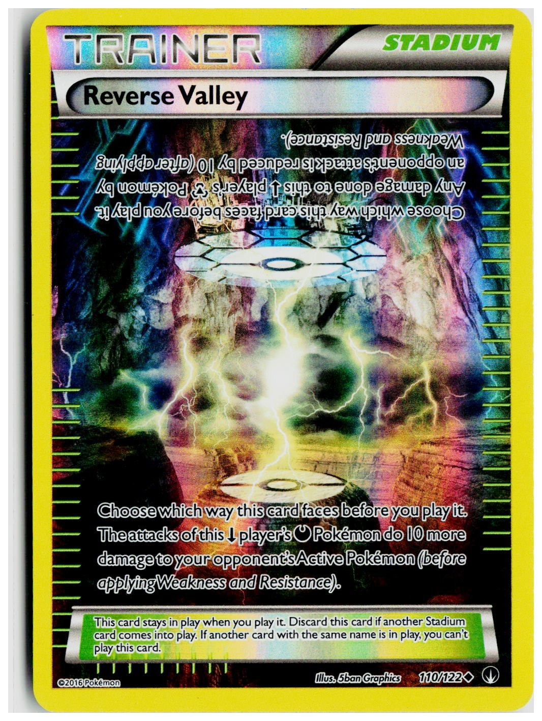 2016 Pokemon XY - BREAKpoint #110 Reverse Valley