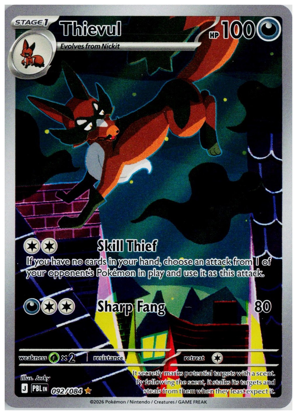 2026 Pokemon ME05: Pitch Black #092 Thievul
