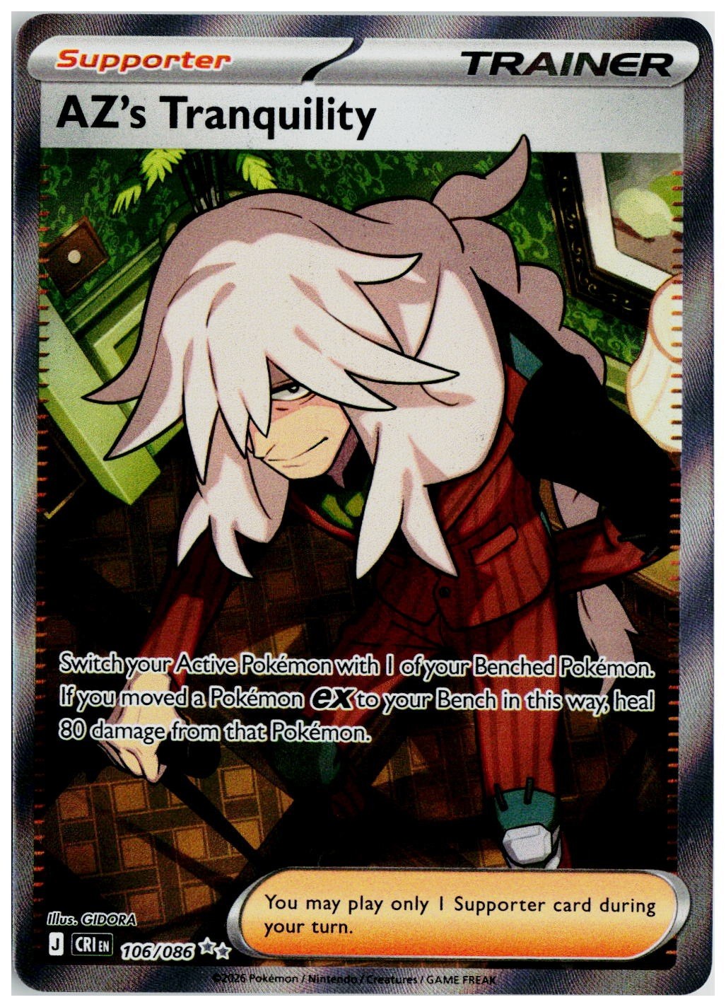 2026 Pokemon ME04: Chaos Rising #106 AZ's Tranquility