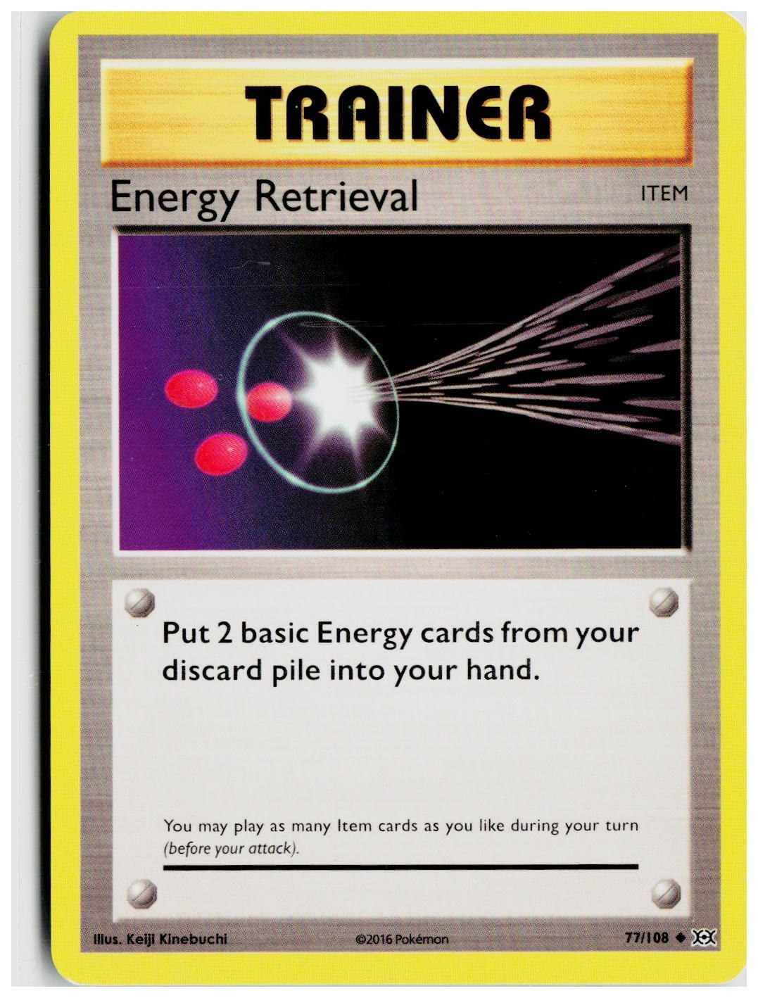 2016 Pokemon XY - Evolutions #77 Energy Retrieval