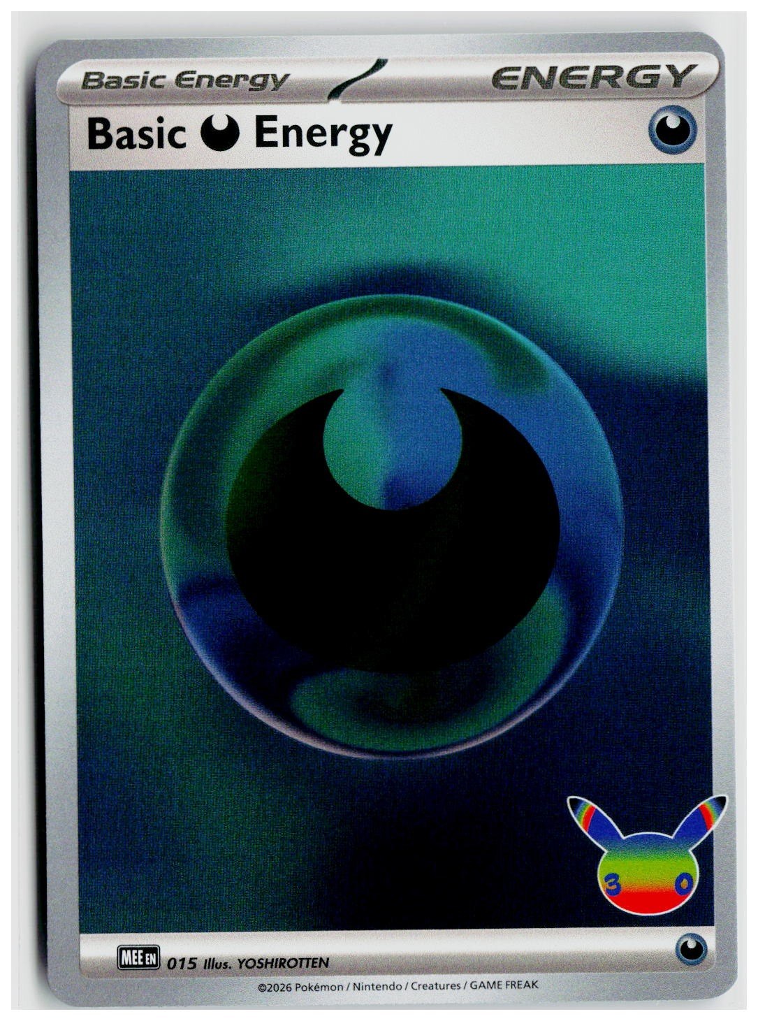 2026 Pokemon MEE: Mega Evolution Energies #015 Basic Darkness Energy