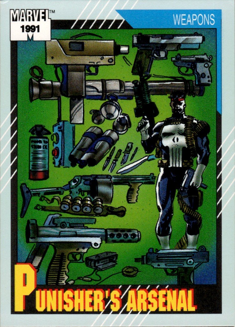 1991 Impel Marvel Universe II #132 Punisher's Arsenal