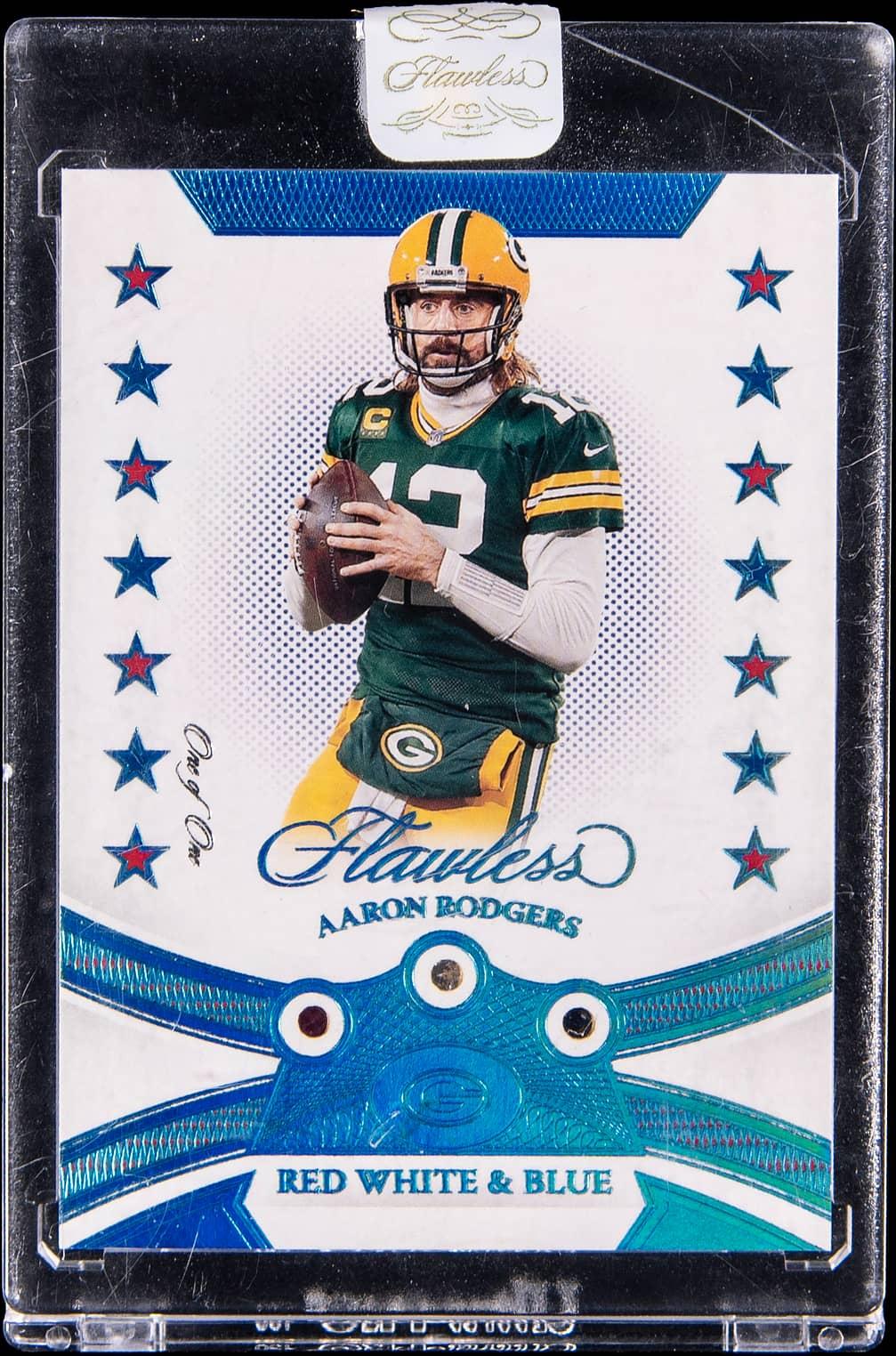 2022 Panini Flawless Football Aaron Rodgers #RWB22