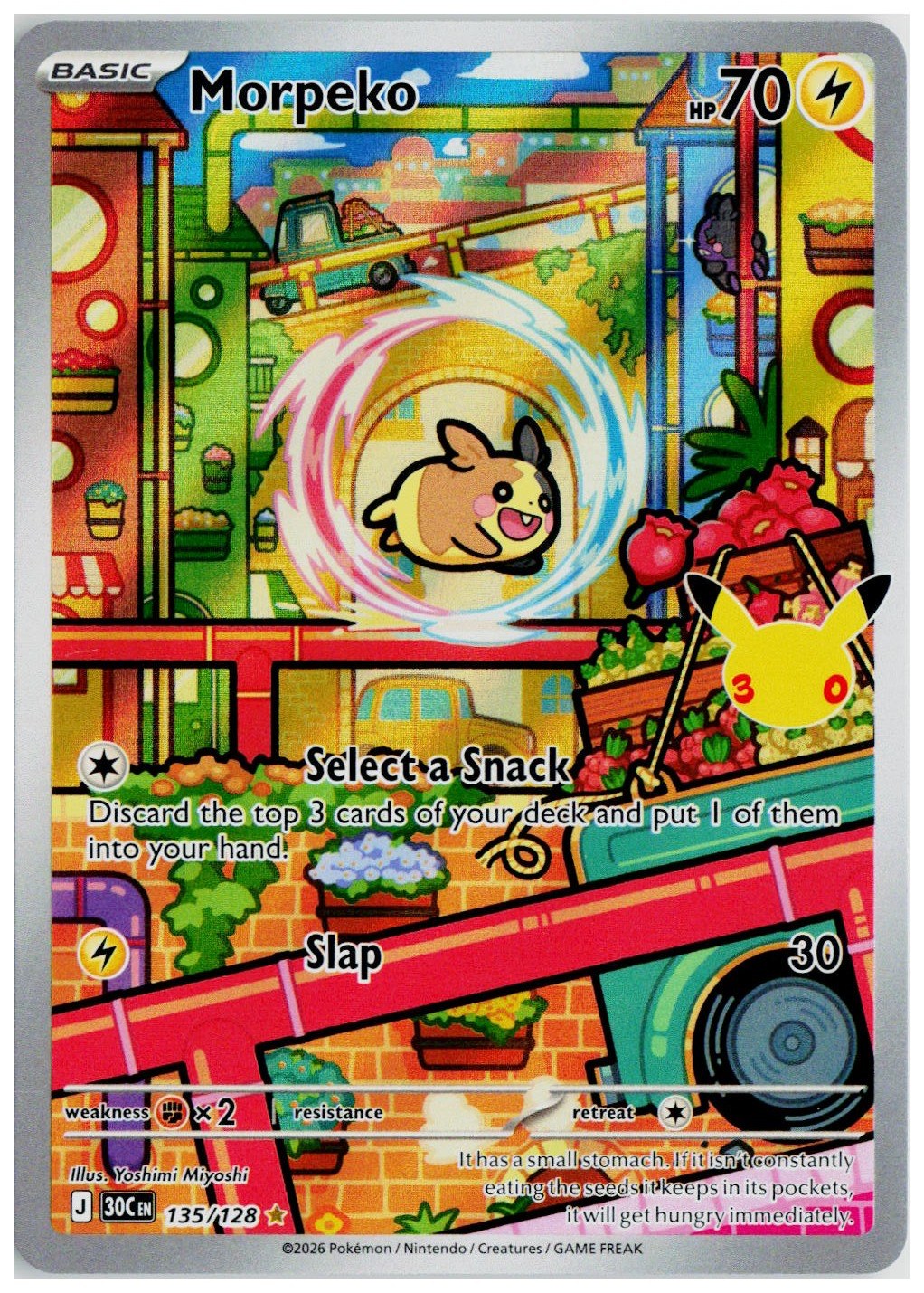 2026 Pokemon ME: 30th Celebration #135 Morpeko