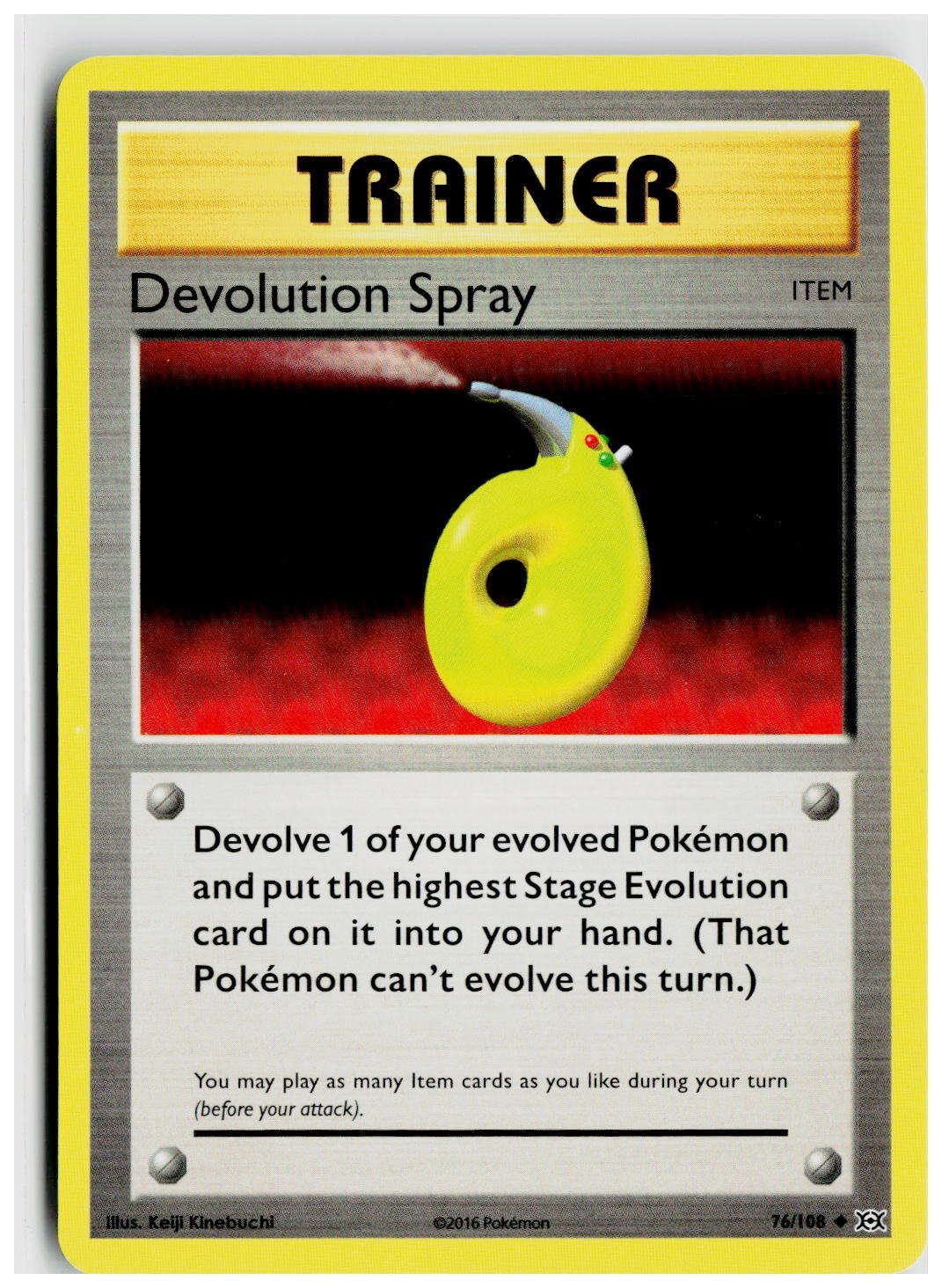 2016 Pokemon XY - Evolutions #76 Devolution Spray