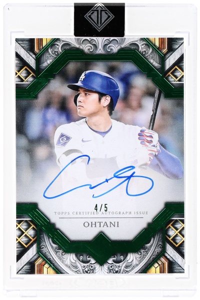 2025 Topps Transcendent Gold Framed Autograph Emerald Shohei Ohtani #TACSO 4/5 FACTORY SEALED