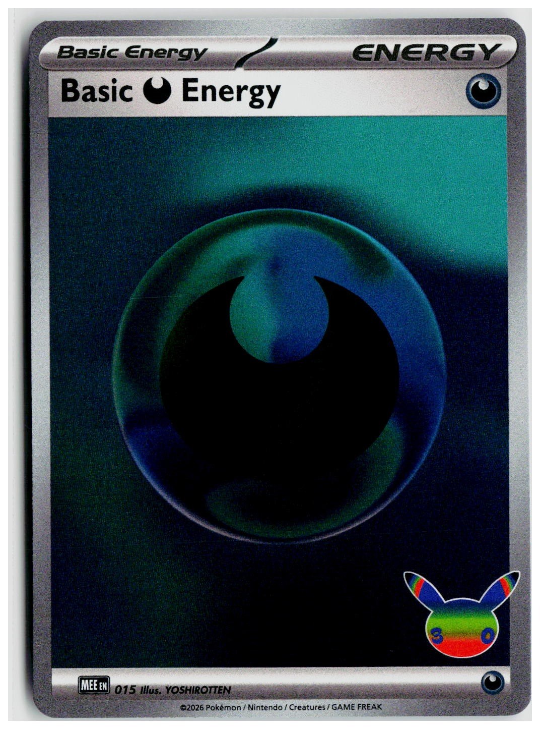 2026 Pokemon MEE: Mega Evolution Energies #015 Basic Darkness Energy