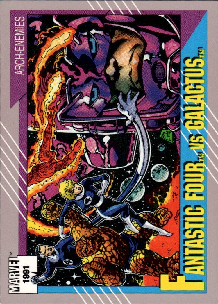 1991 Impel Marvel Universe II #107 Fantastic Four vs. Galactus