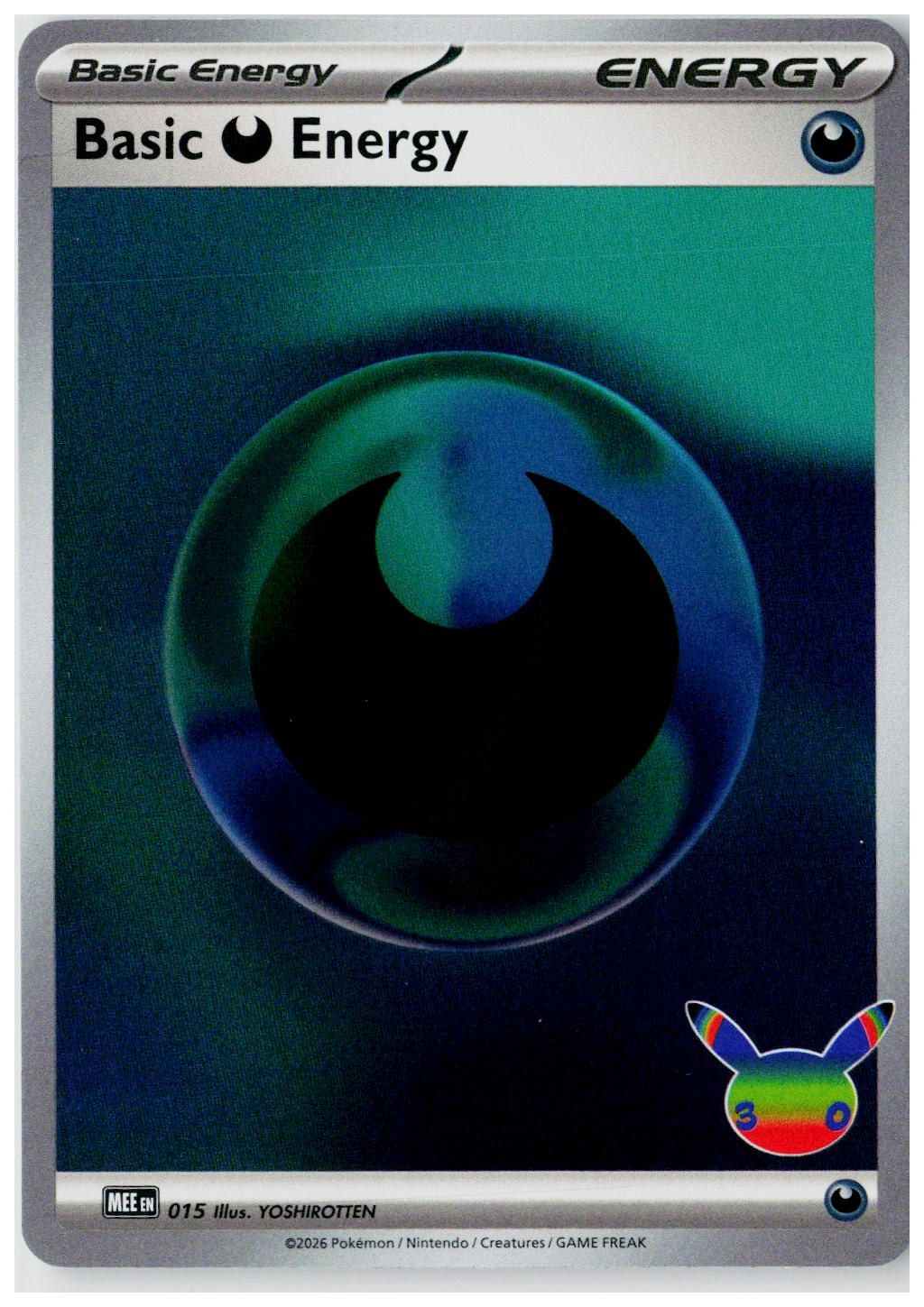 2026 Pokemon MEE: Mega Evolution Energies #015 Basic Darkness Energy