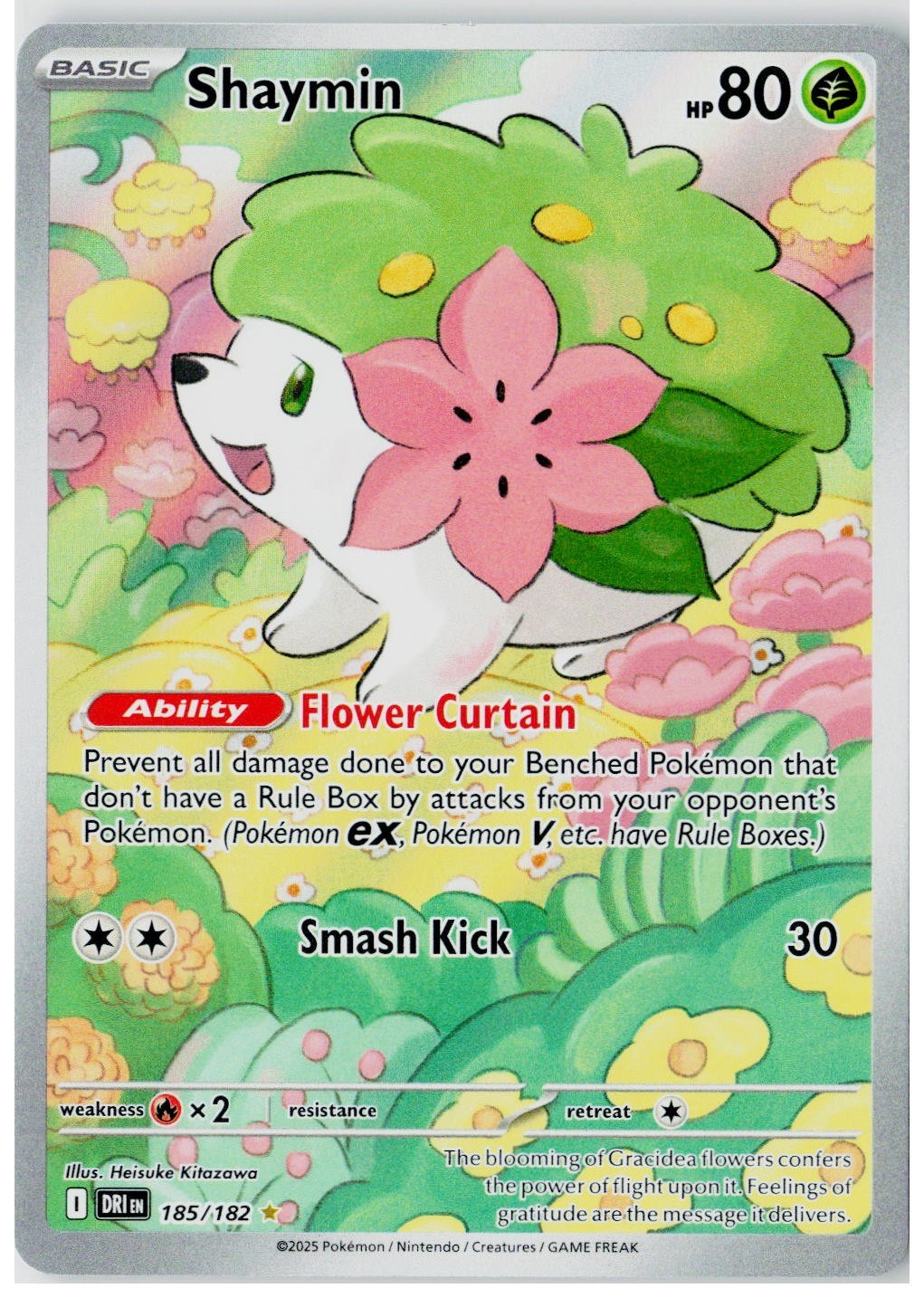 2025 Pokemon SV10: Destined Rivals #185 Shaymin