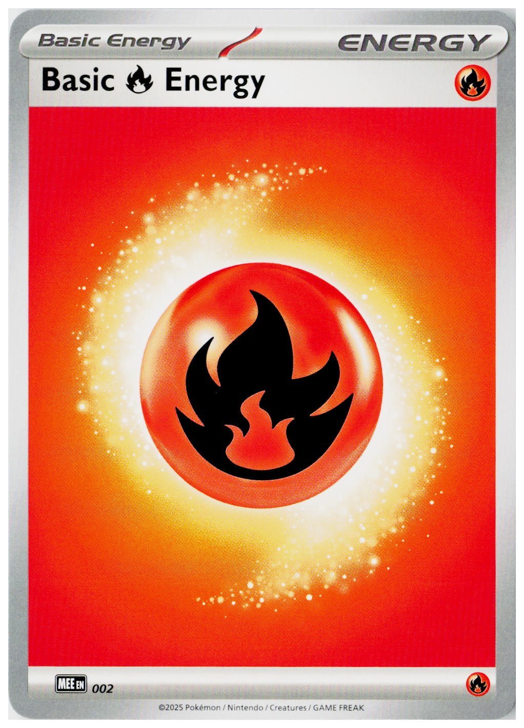 2026 Pokemon MEE: Mega Evolution Energies #2 Basic Fire Energy