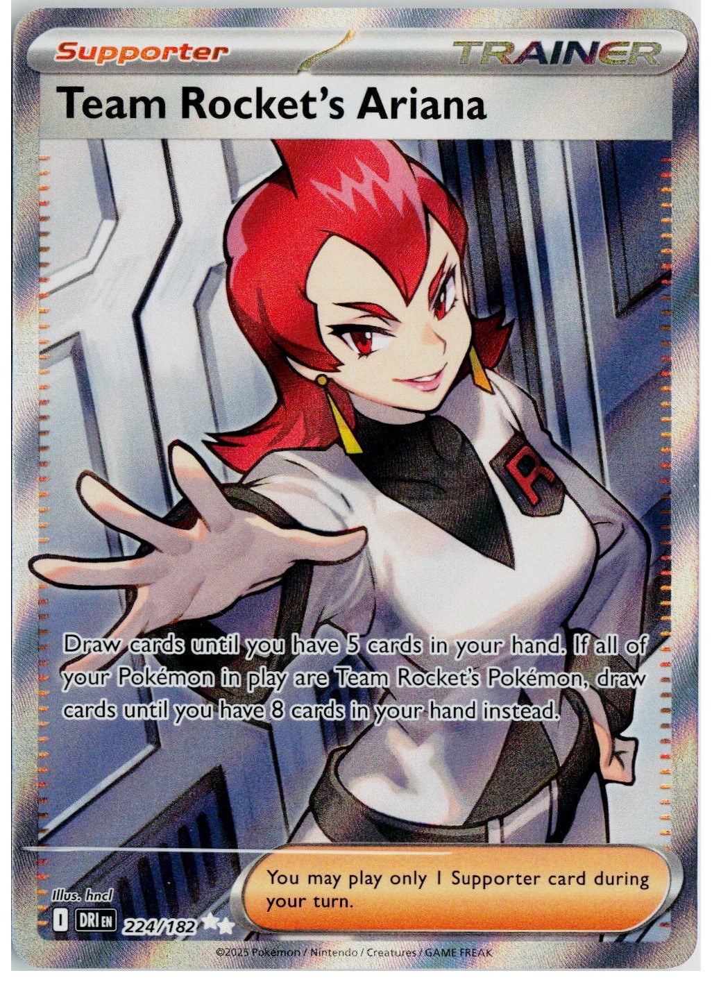 2025 Pokemon SV10: Destined Rivals #224 Team Rocket's Ariana