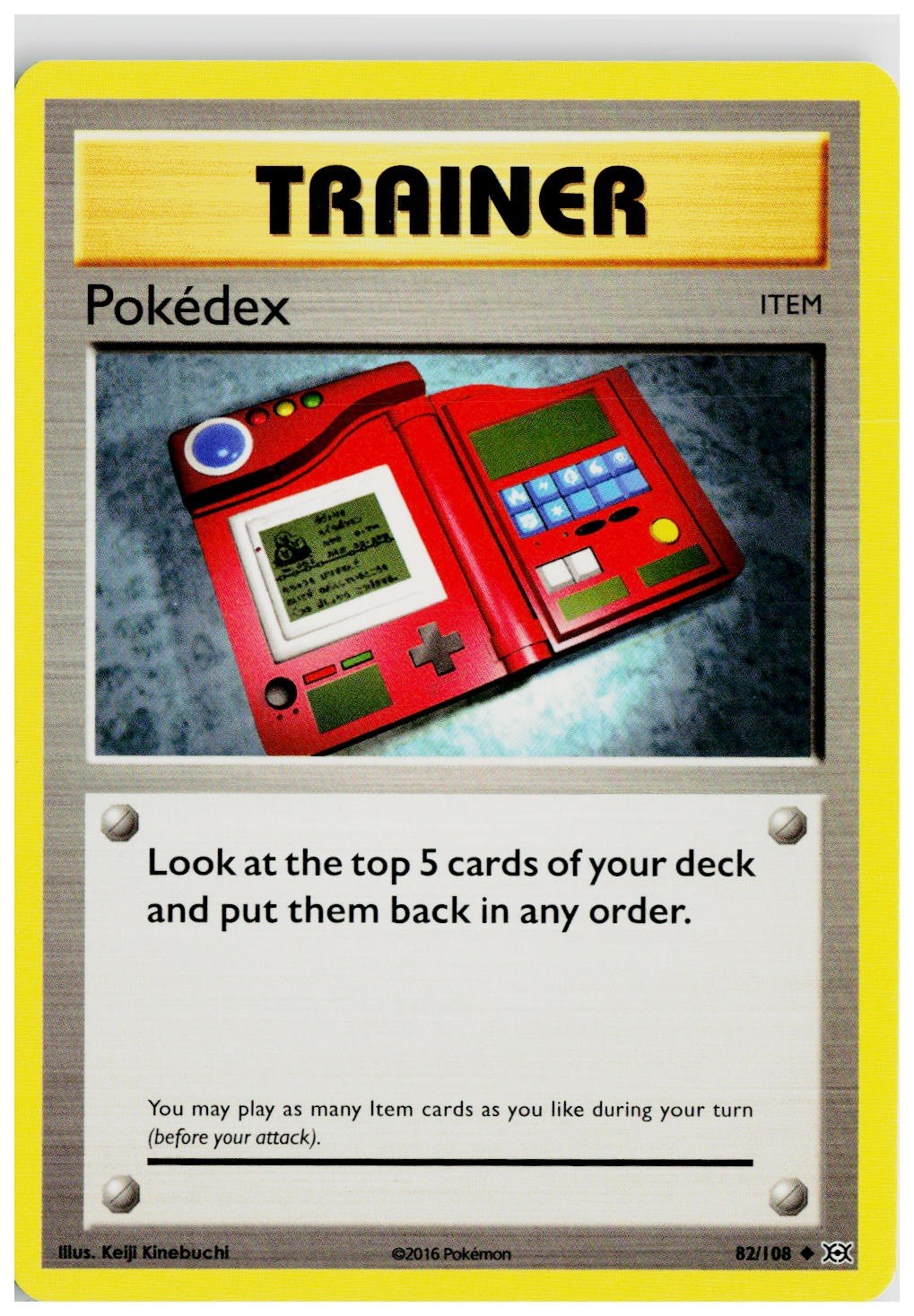 2016 Pokemon XY - Evolutions #82 Pokedex