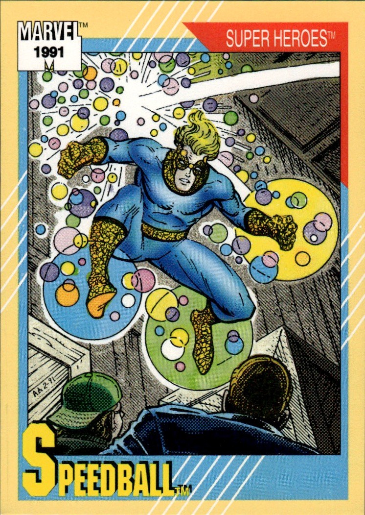 1991 Impel Marvel Universe II #34 Speedball