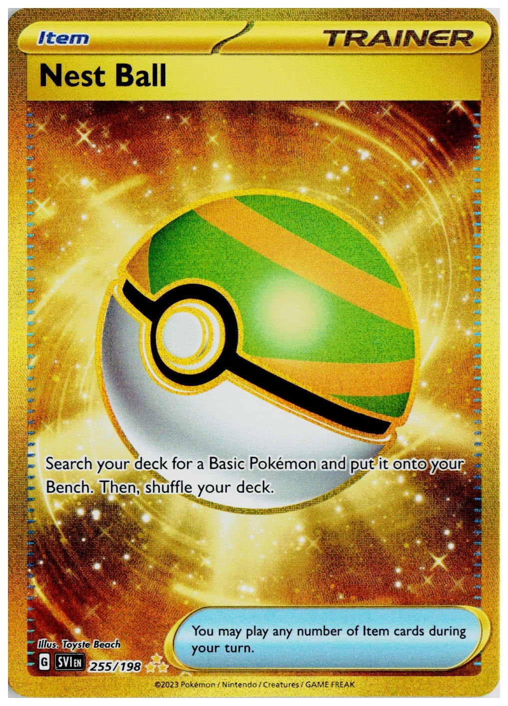 Pokemon 2023 SV01: Scarlet & Violet Base Set #255 Nest Ball