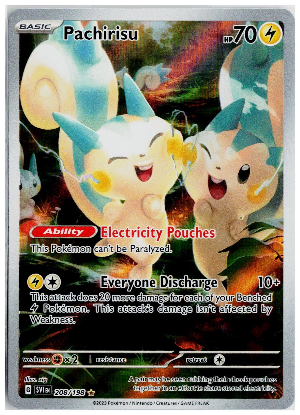 2023 Pokemon SV01: Scarlet & Violet Base Set #208 Pachirisu