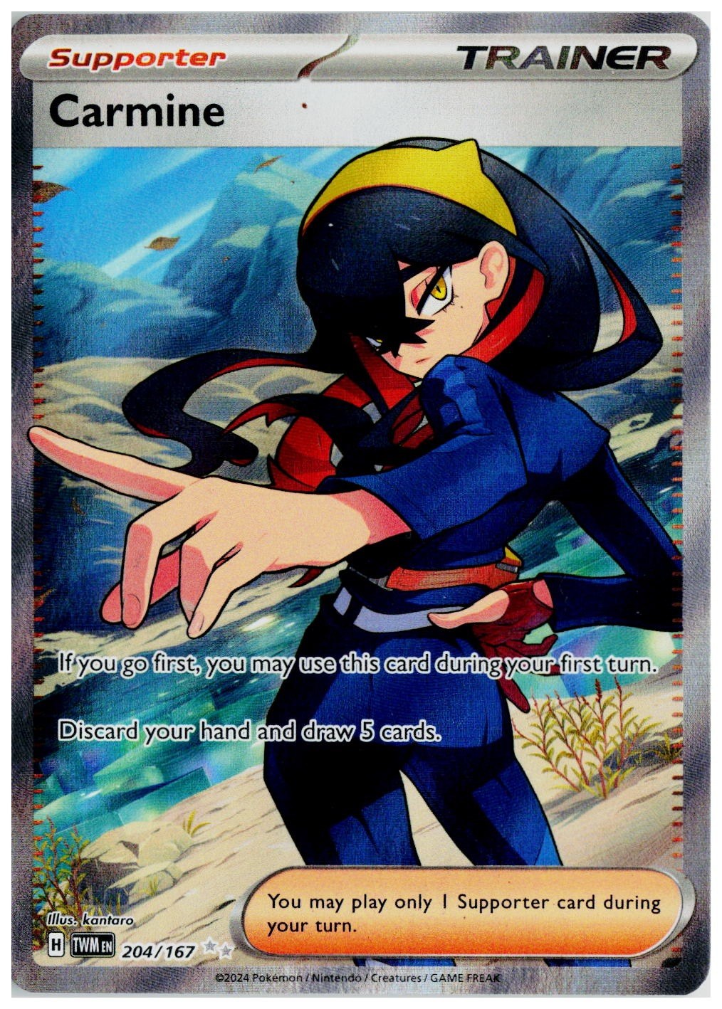 Pokemon 2024 SV06: Twilight Masquerade #204 Carmine