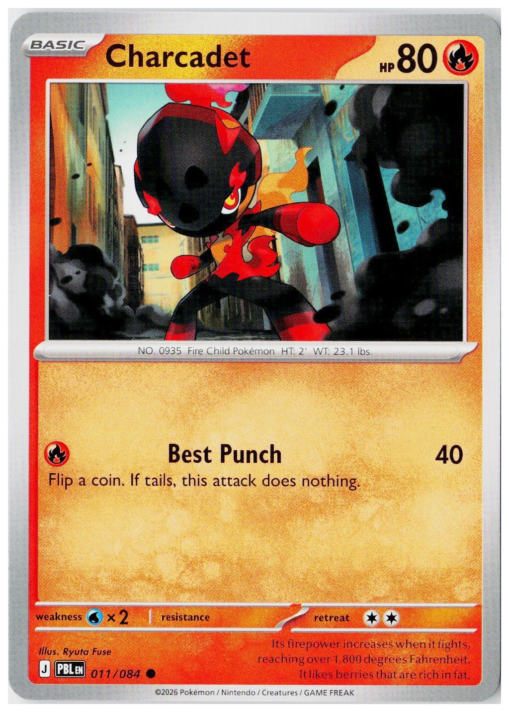 2026 Pokemon ME05: Pitch Black #011 Charcadet