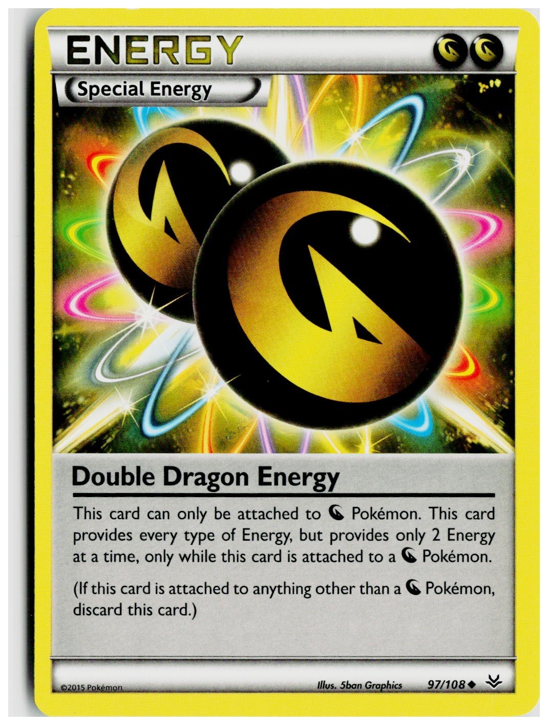 2015 Pokemon XY - Roaring Skies #97 Double Dragon Energy