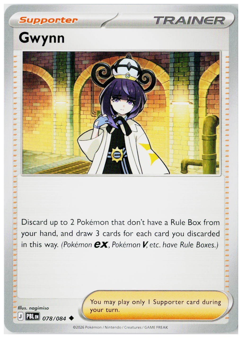 2026 Pokemon ME05: Pitch Black #078 Gwynn