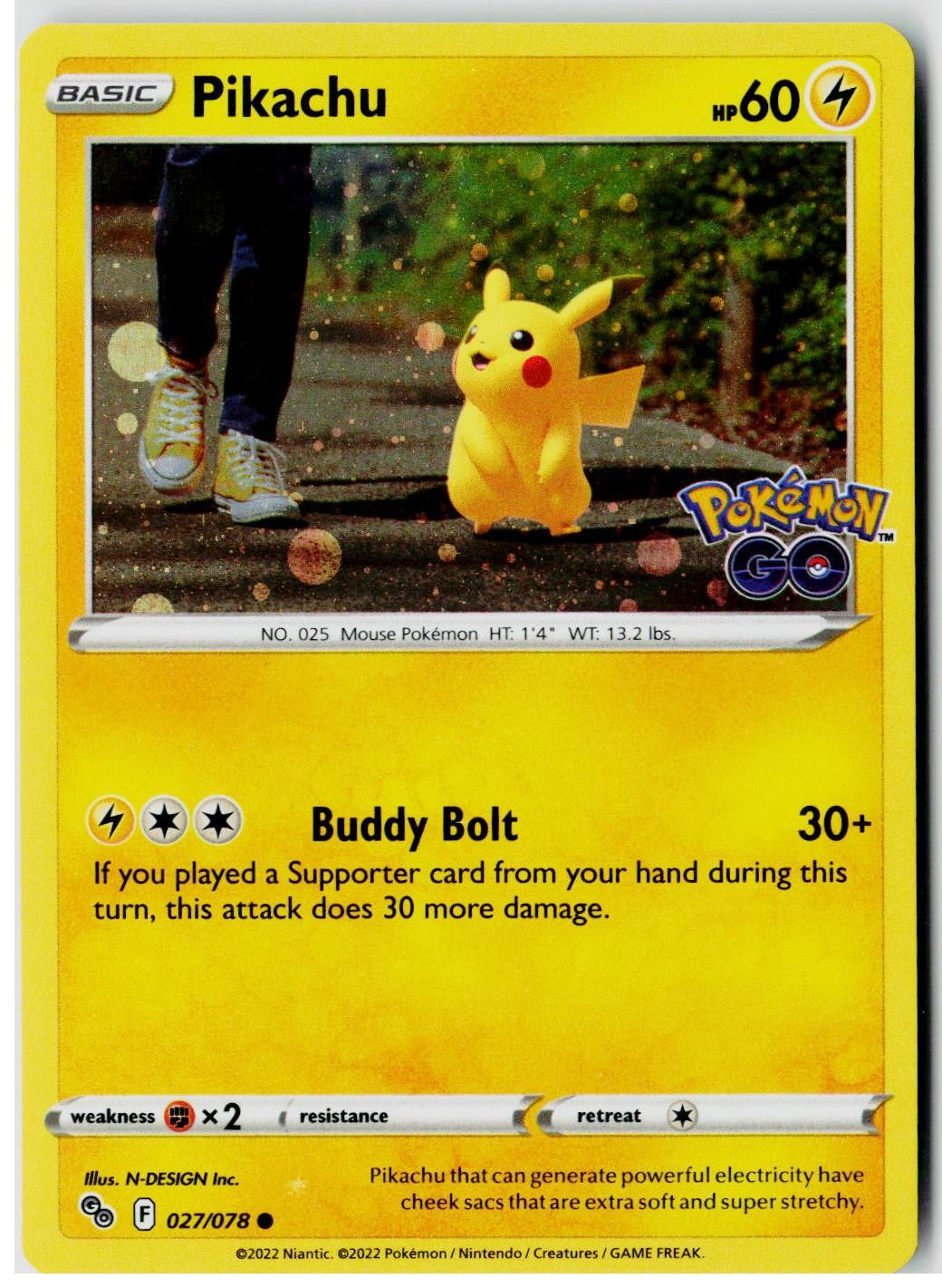 2022 Pokemon GO Pikachu #027