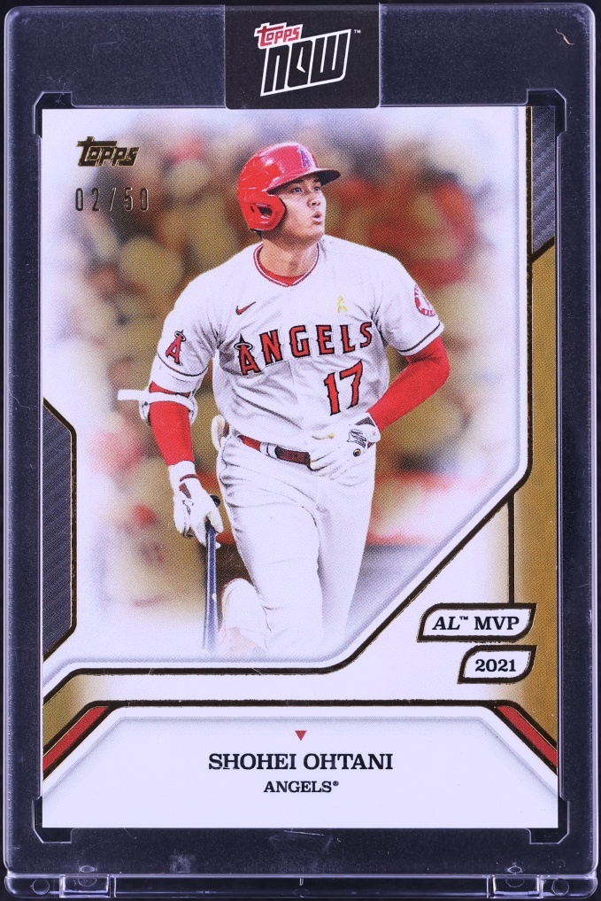 2025 Topps MLB MVP Collection Gold Foil Shohei Ohtani /50 #2