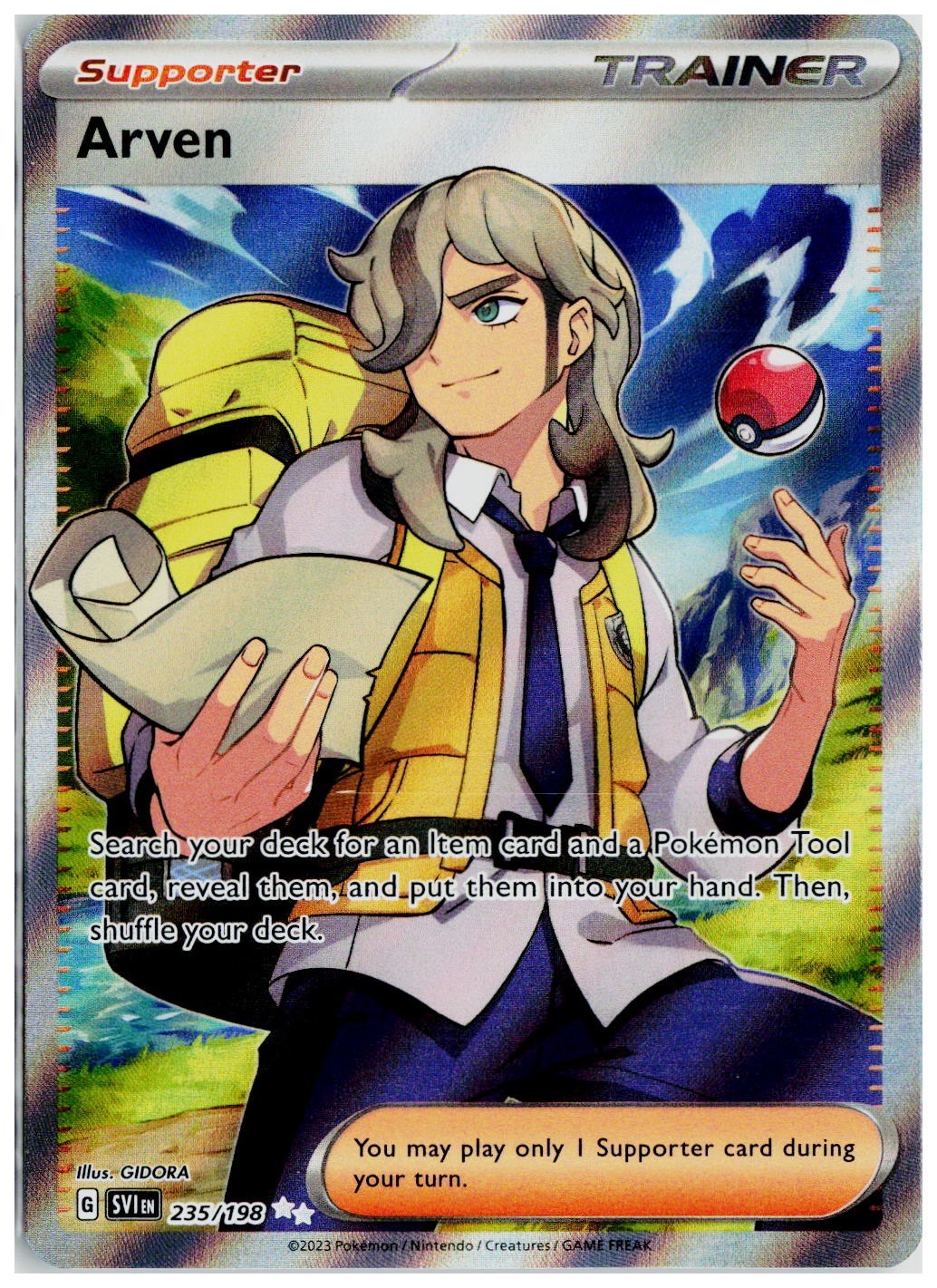 Pokemon 2023 SV01: Scarlet & Violet Base Set #235 Arven