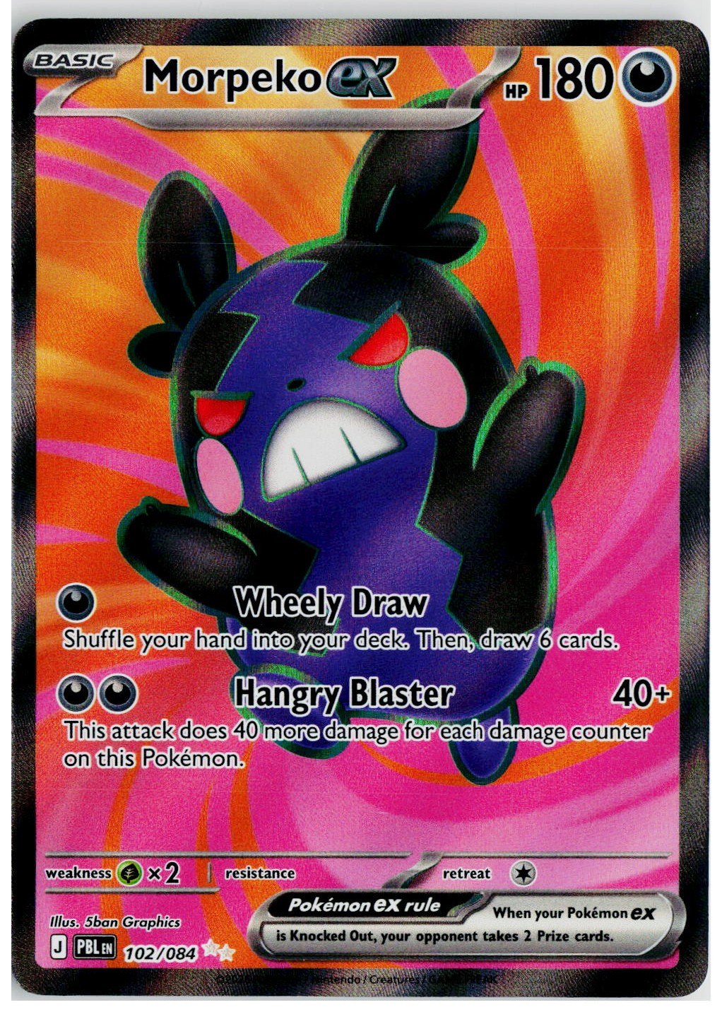 2026 Pokemon ME05: Pitch Black #102 Morpeko ex