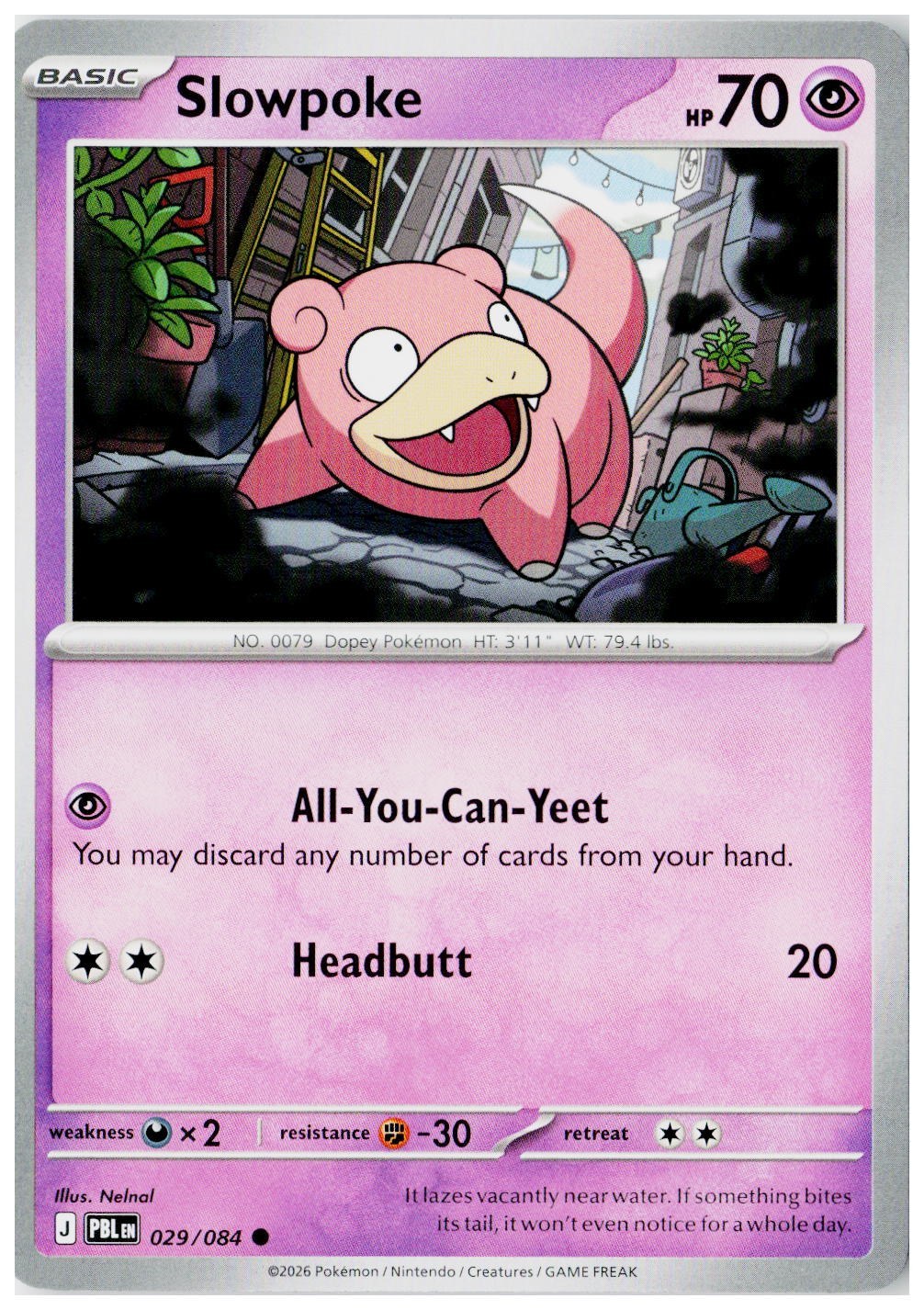 2026 Pokemon ME05: Pitch Black #029 Slowpoke