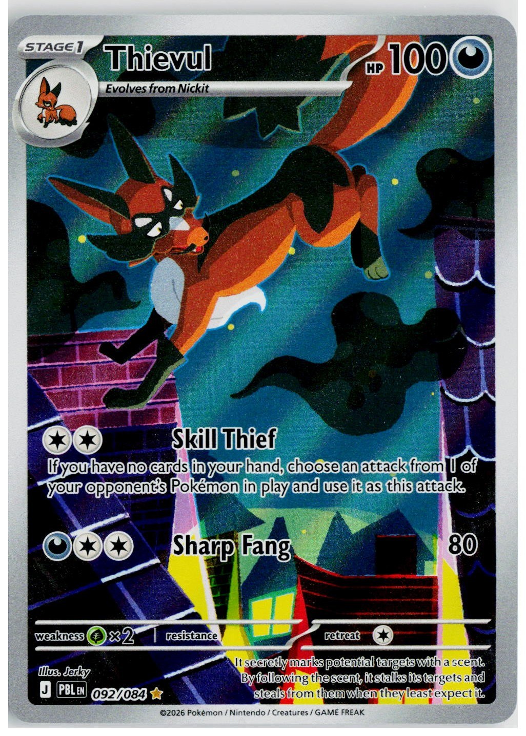 2026 Pokemon ME05: Pitch Black #092 Thievul