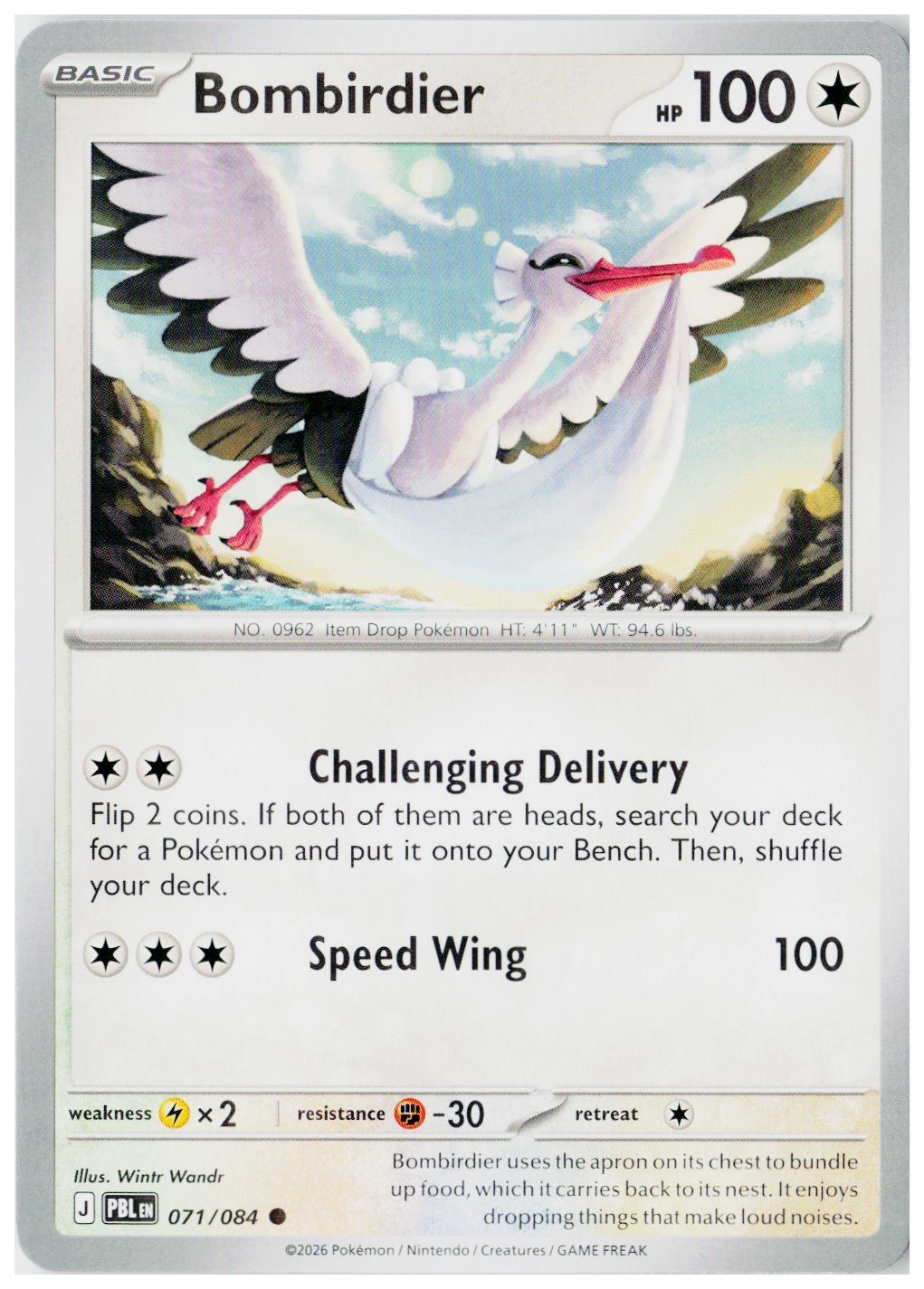 2026 Pokemon ME05: Pitch Black #071 Bombirdier