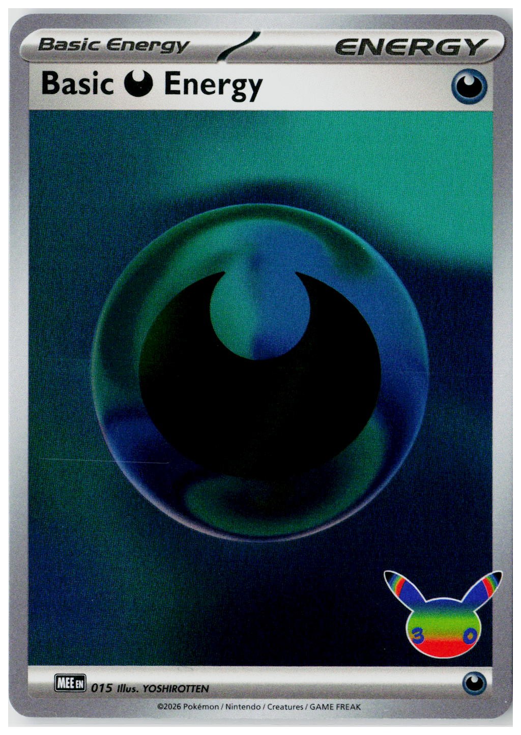 2026 Pokemon MEE: Mega Evolution Energies #015 Basic Darkness Energy