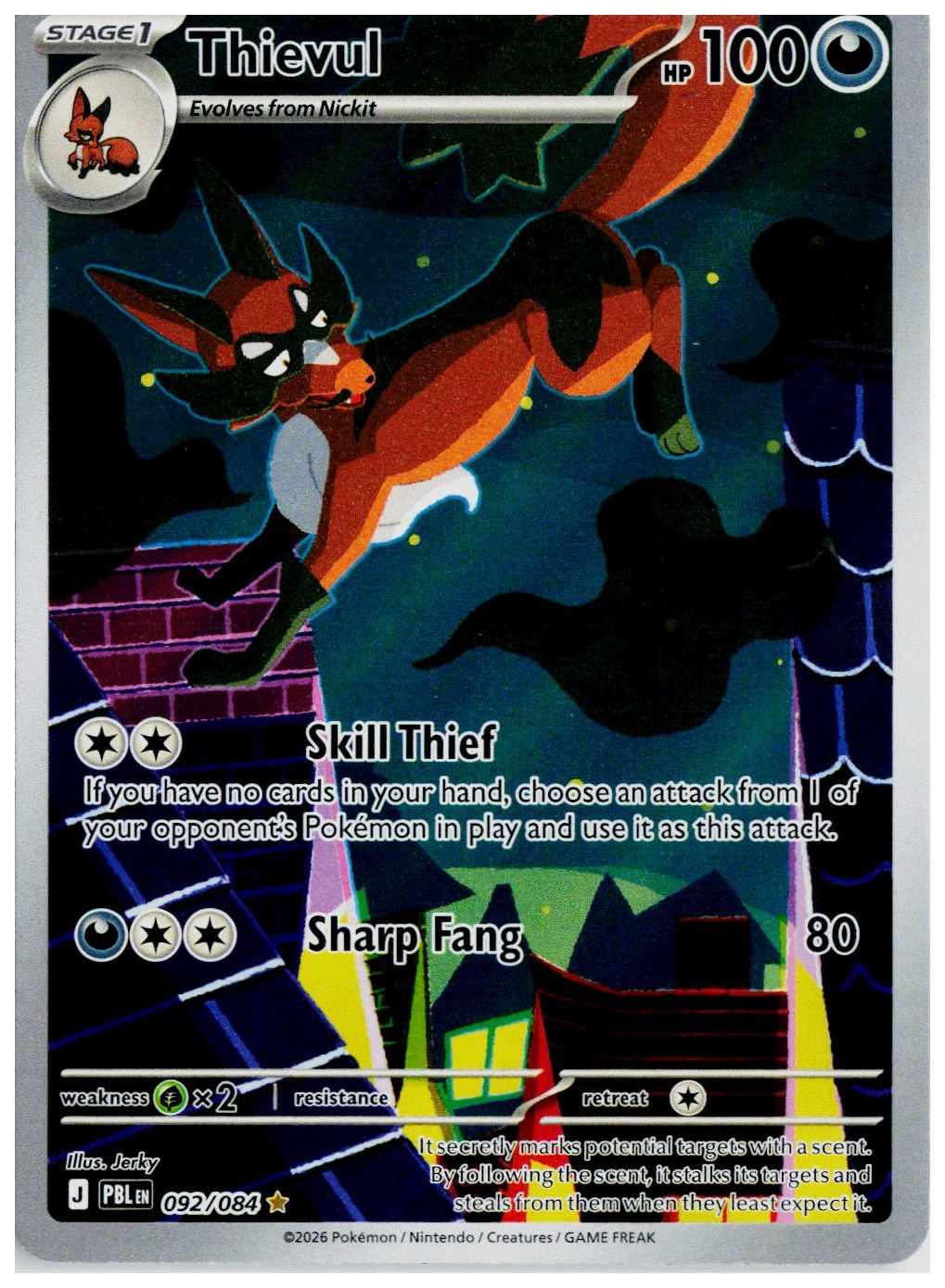 2026 Pokemon ME05: Pitch Black #092 Thievul